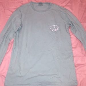 Sea Foam Medium Long Sleeve Ivory Ella Shirt